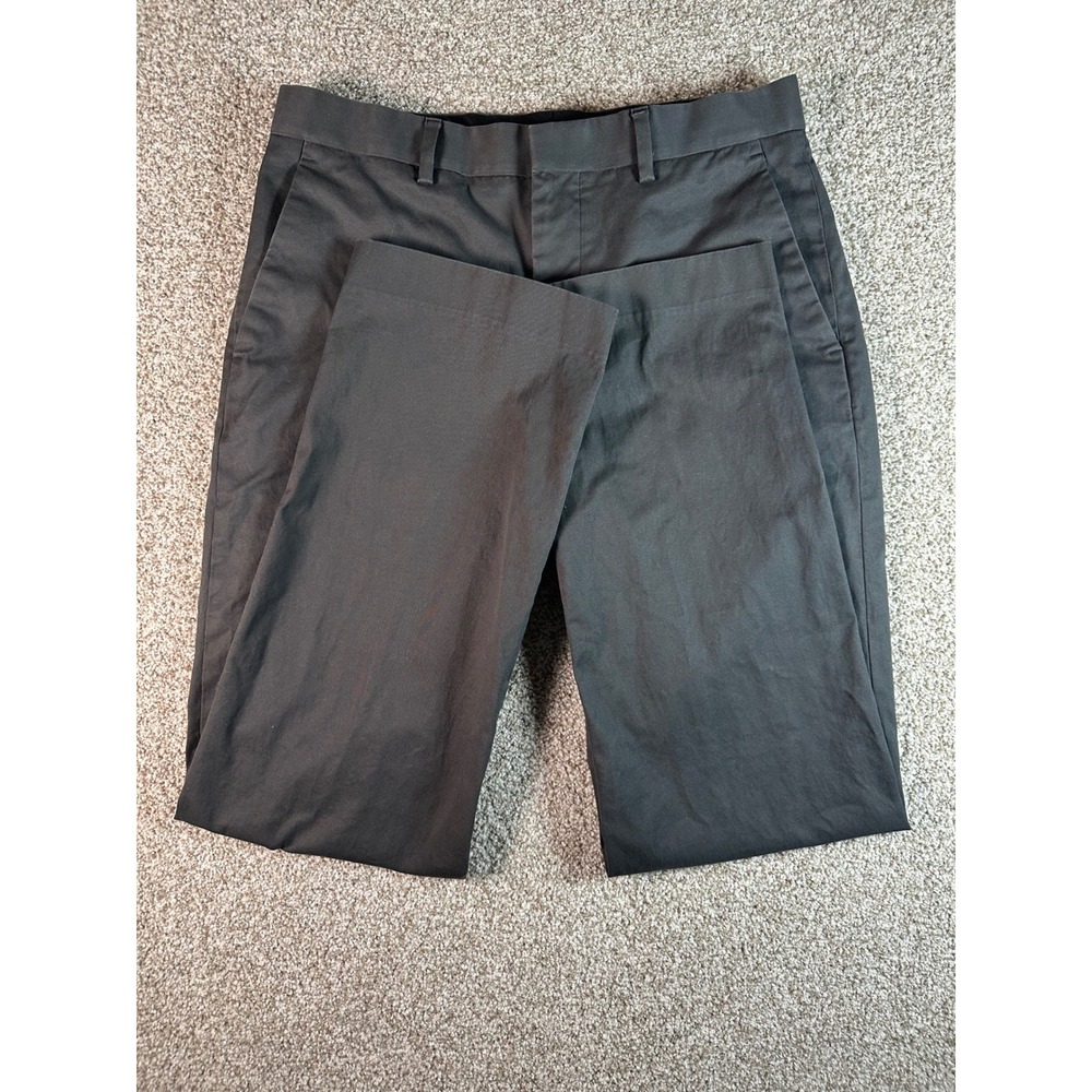 Express Producer Mens 30x32 Charcoal Gray Straight Leg Stretch Chino Pants
